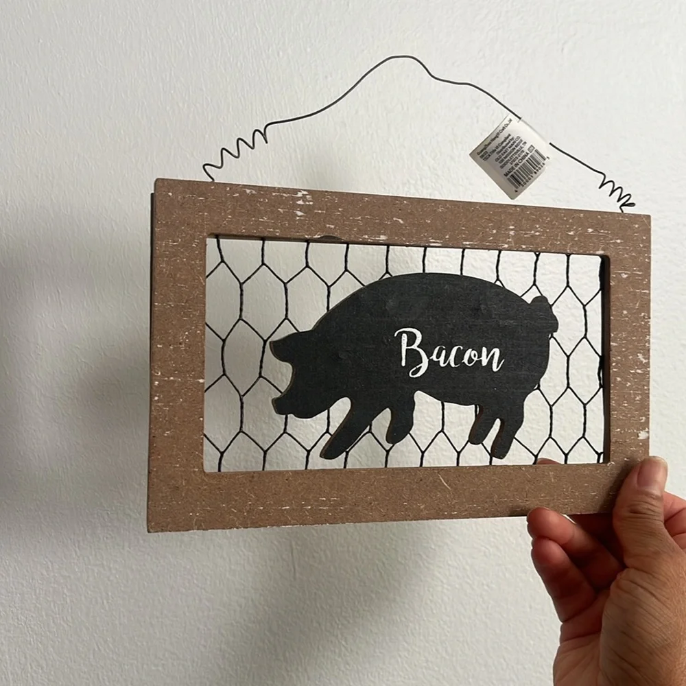 Rustic Black and Brown Farm Animal Wall Decor Set
